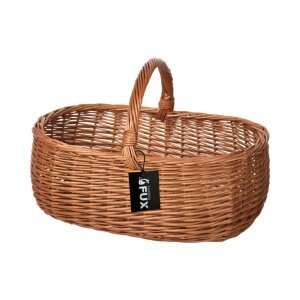 XXL Erntekorb Weide 60 cm für Gartenlaub Heu und...