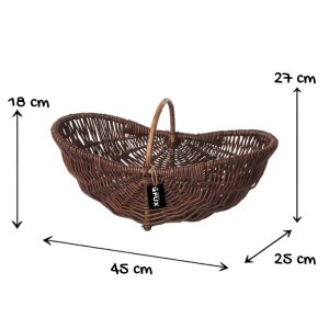 Pilzkorb Weide 45 cm ideal für die Pilzsuche im Wald...