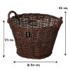Runde Weidenkiepe 50 cm für Gartenabfall Laub und Heu Transport
