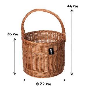 Handlicher Pilzkorb Rund 32 cm ideal für Beeren und...