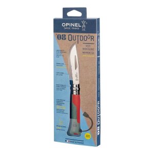 Opinel No 08 Outdoor Rot wetterfestes Taschenmesser mit...