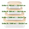 Edelstahl Lunch Box M mit Bambusdeckel nachhaltige Dose Wandertouren
