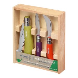 Opinel Garten-Set 3-teilig Bunt | Das Premium-Set...
