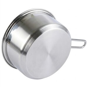 Stieltopf Edelstahl 16 cm 18 L für Induktion...