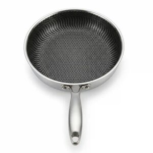Bratpfanne Edelstahl 28 cm Wabenstruktur...