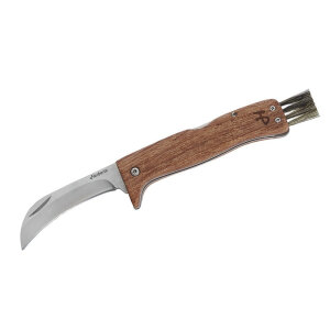 Herbertz Pilzmesser 7,3 cm spitze Klinge Buchenholz...