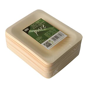 Holzschälchen Pilzpräsentation Birkenholz eckig...
