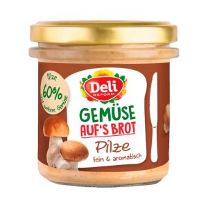 Deli Reform Bio Gemüse aufs Brot Pilze Brotaufstrich...
